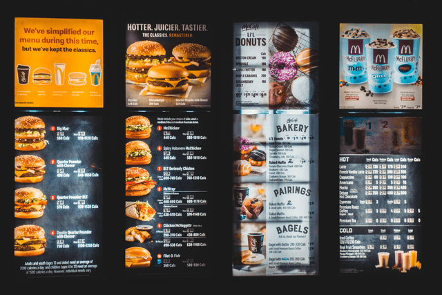 A McDonald's menu showing meal bundles and bundle pricing