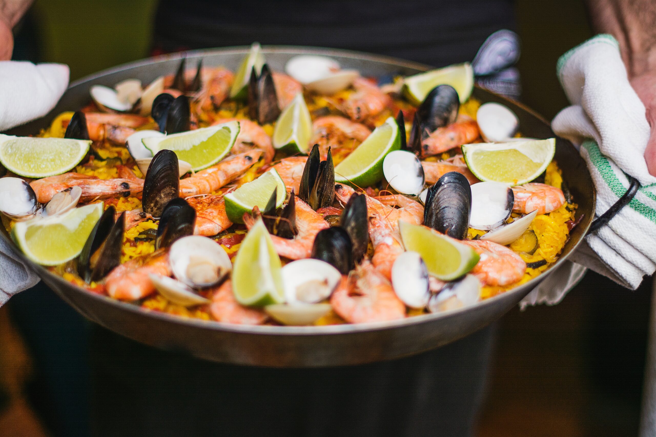 A Plate full of Paella. Creative Naming of restaurant dishes.