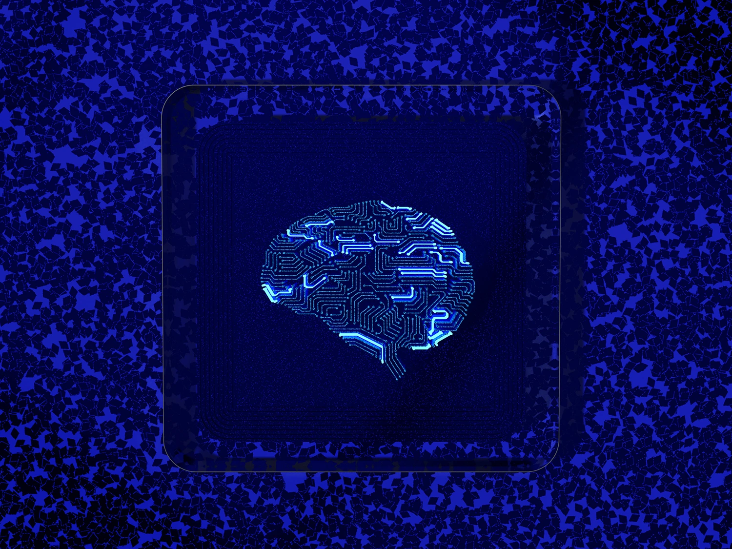 An image of an AI-like brain; it's thinking of how to develop a profitable email newsletter.