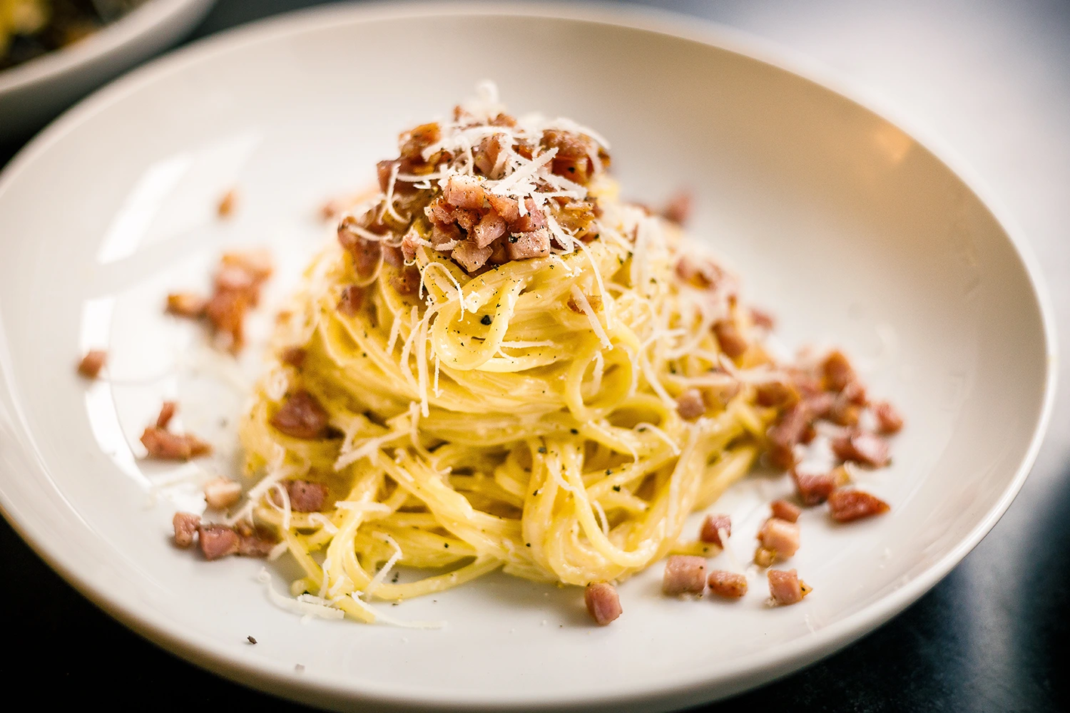 A plate of spaghetti carbonara -- priced right, can add to your restaurant's bottom line.